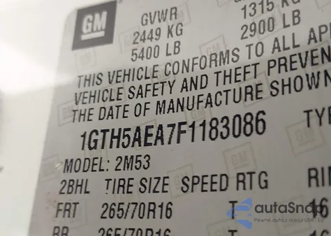 2015 GMC Canyon из США, поврежденный, VIN 1GTH5AEA7F1183086